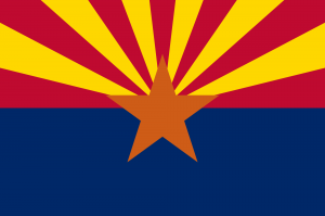 Arizona state flag. 