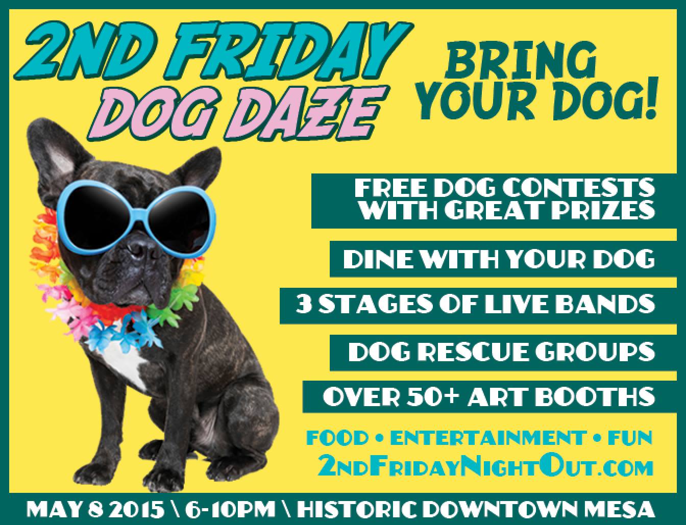 Our Evening at the Downtown Mesa Dog Daze - Dog Mom Days