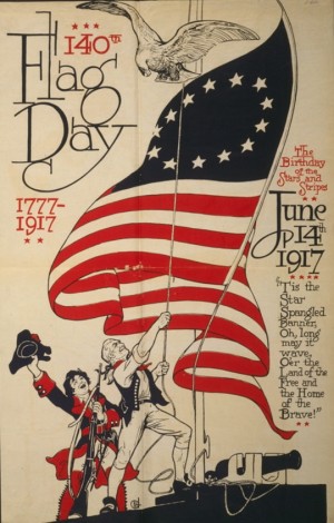 US Flag Day poster
