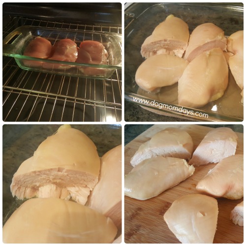 bake chicken for dogs