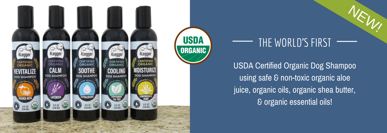 4-Legger USDA certified organic dog shampoo